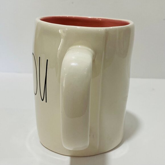 RAE DUNN BY MAGENTA "BE YOU" -Rare -White/Pink inside Coffee/Tea Mug Cup - Picture 2 of 6